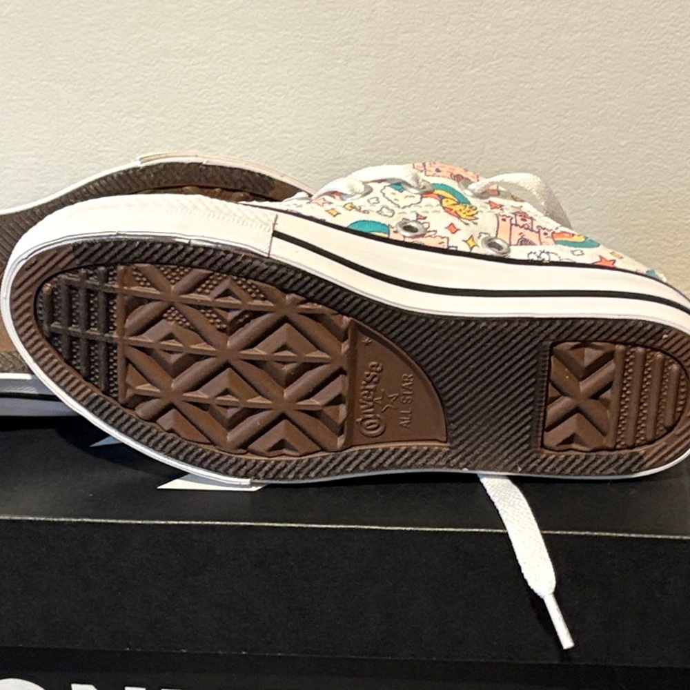 Converse Kids' White Sneakers with Colorful Print - Picture 6 of 6